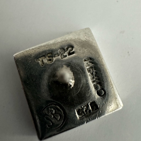 Vintage Taxco Earrings Sterling Silver 925 TS-22 Squared Mexico Post Stud 9.5g - Picture 11 of 12